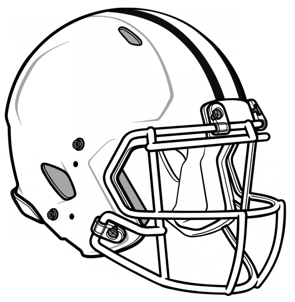 Free Football Coloring Pages Free Printable Coloring - Clip Art Football Helmet Transparent PNG - 940x960 - Free Download on - Football Transparent PNG Free Download