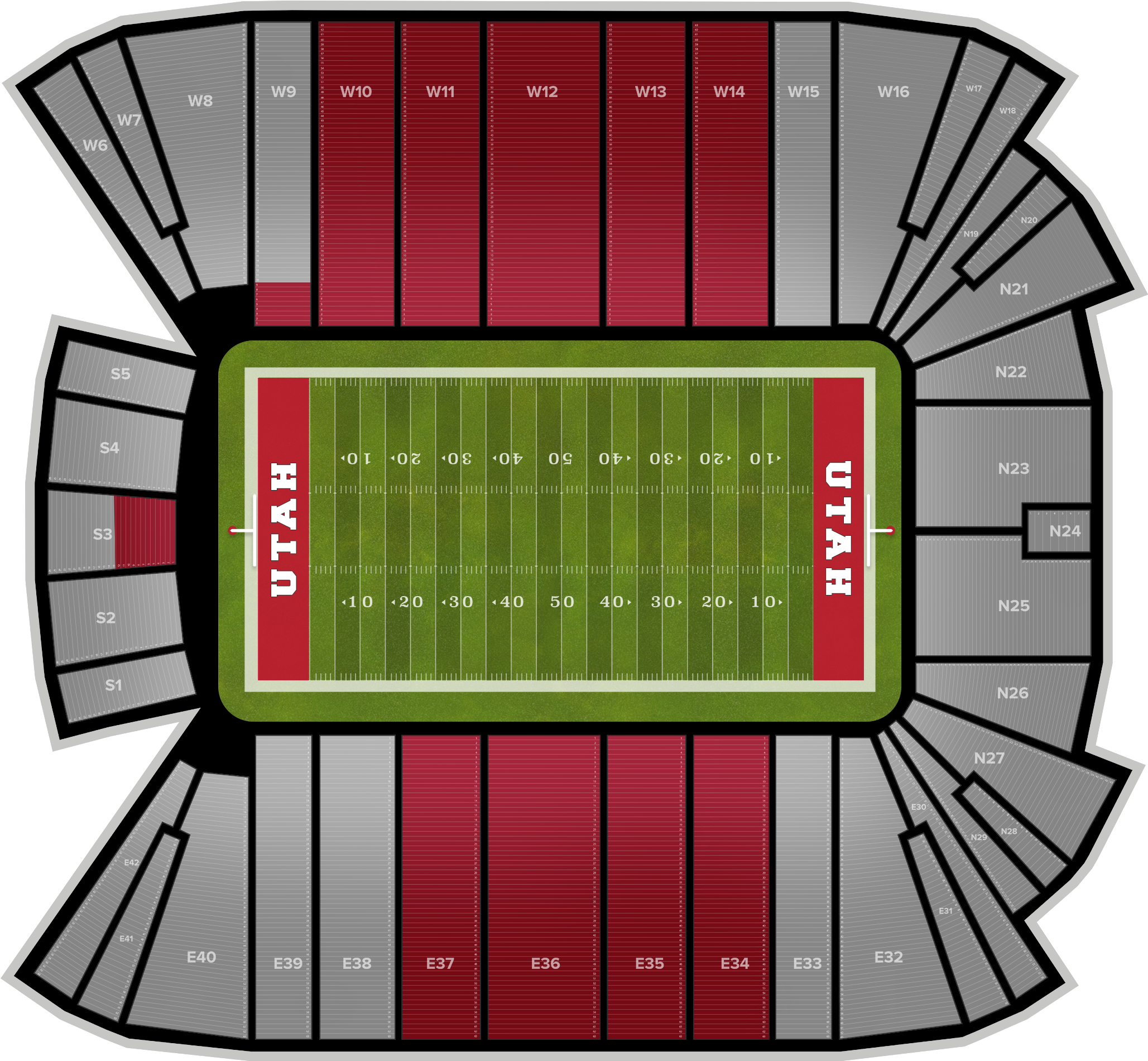 Usc Football At Utah Football At Rice-eccles Stadium Transparent PNG - 2560x1936 - Free Download on - Football Transparent PNG Free Download