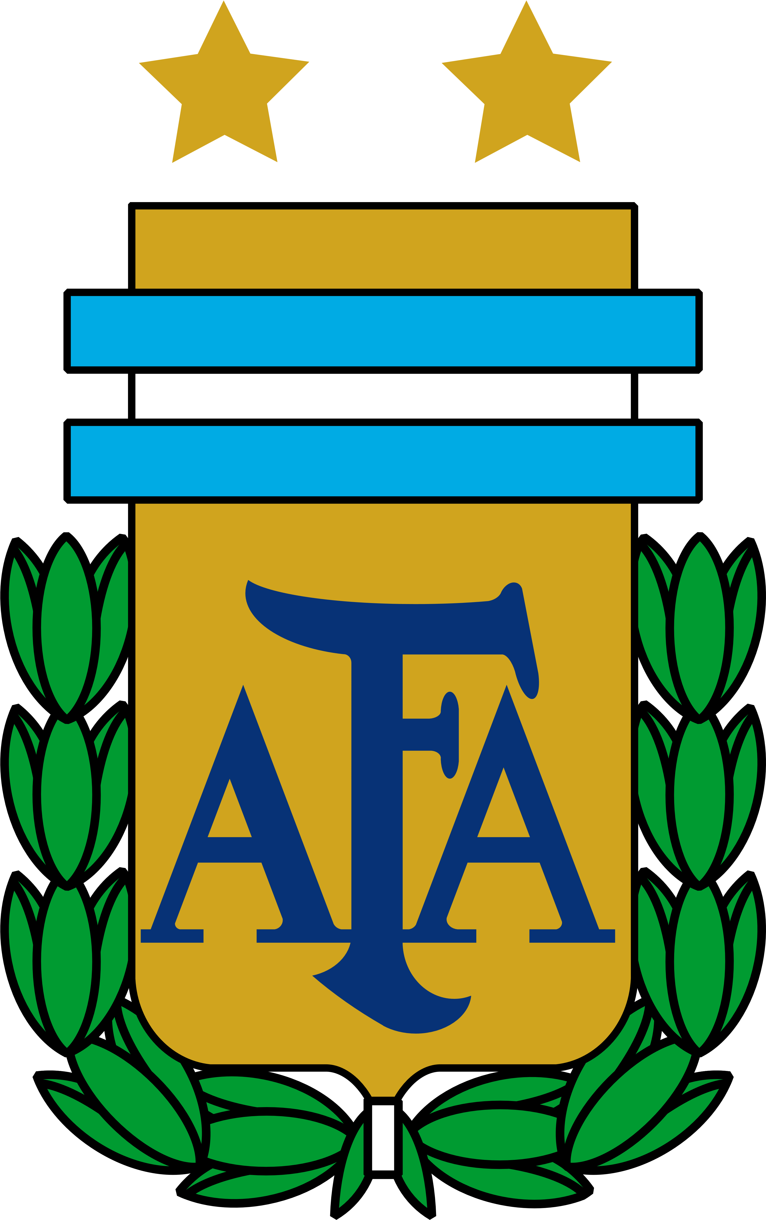 Argentina National Football Team Logo, Crest Soccer - Logo Argentina Dream League Soccer 2017 Transparent PNG - 3135x5000 - Free Download on - Football Transparent PNG Free Download