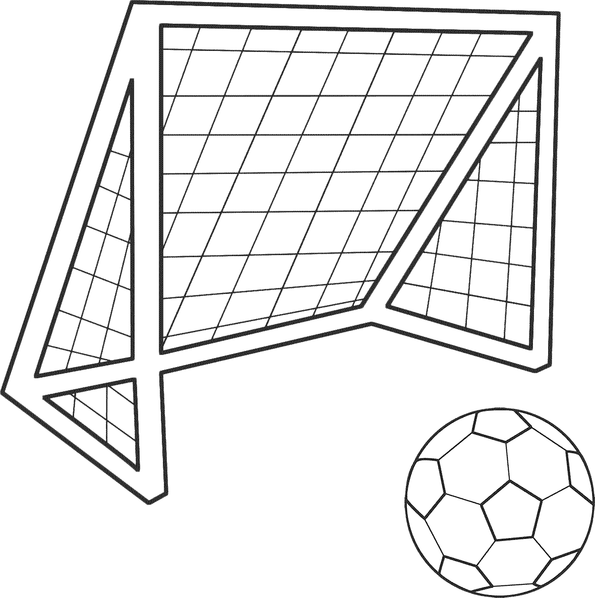 Football Goal Png - Soccer Goal Coloring Page Transparent PNG - 1180x1186 - Free Download on - Football Transparent PNG Free Download