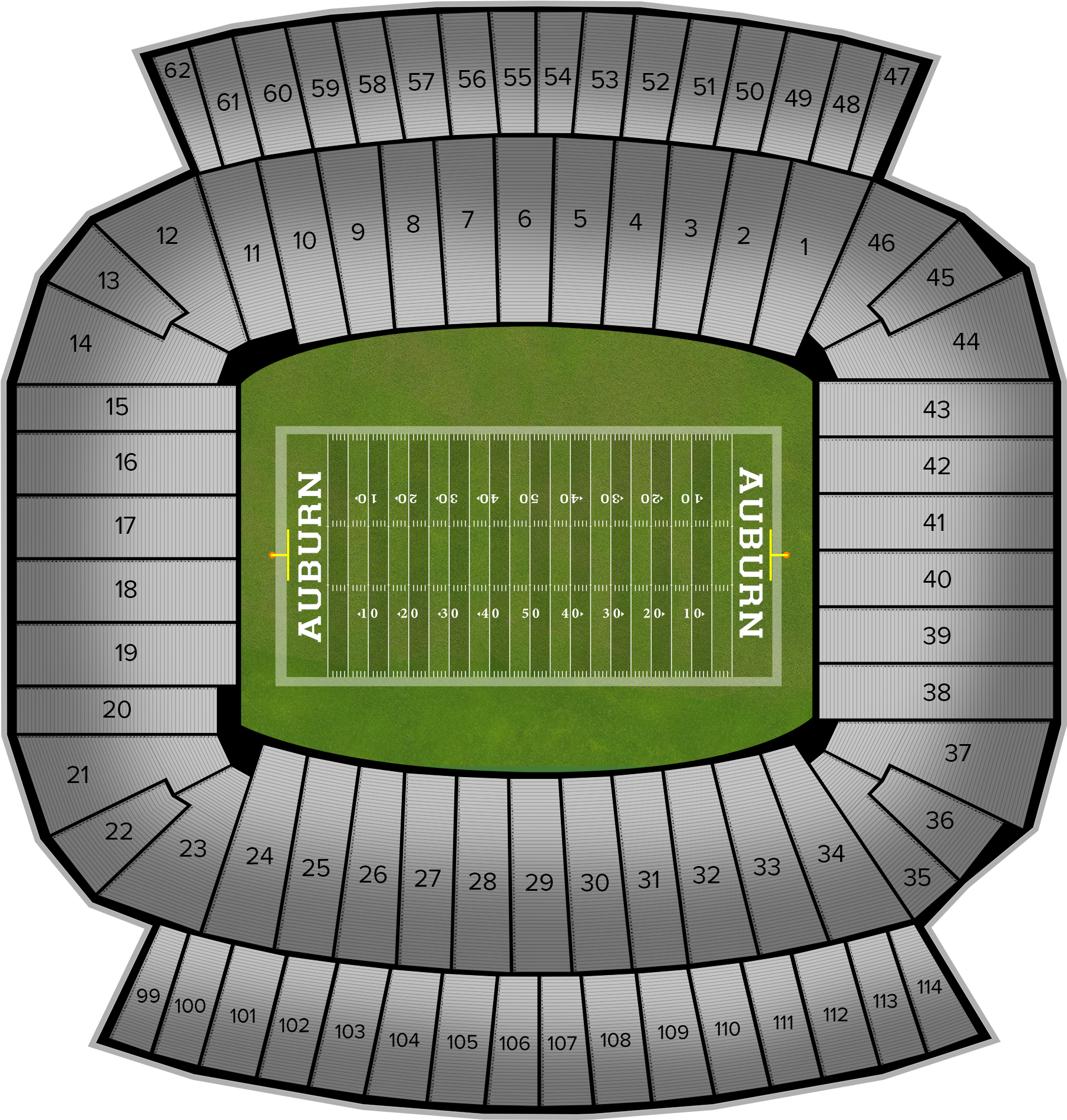 Lsu Football At Auburn Football At Jordan-hare Stadium Transparent PNG - 2560x1936 - Free Download on - Football Transparent PNG Free Download