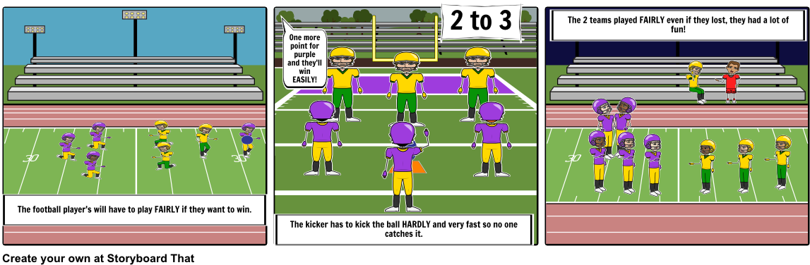 The Adverb Football Game - Storyboard Football Game Transparent PNG - 1164x385 - Free Download on - Football Transparent PNG Free Download