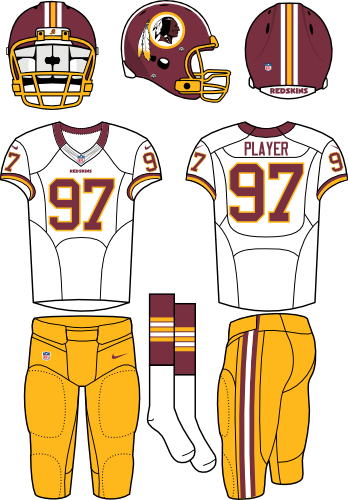 Boston Redskins - Washington Redskins Football Uniform Transparent PNG - 348x500 - Free Download on - Football Transparent PNG Free Download