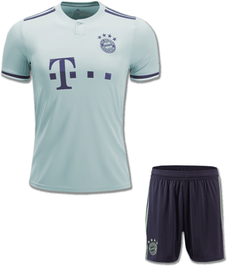 Bayern Munich Football Jersey And Shorts Away 18 - Bayern Munich Kit To 2019 Transparent PNG - 900x1200 - Free Download on - Football Transparent PNG Free Download