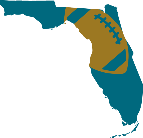 Jacksonville Football Design - Map Of Florida Memes Transparent PNG - 580x560 - Free Download on - Football Transparent PNG Free Download