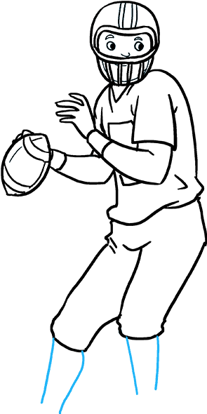How To Draw Football Player - Football Player Drawing Transparent PNG - 680x678 - Free Download on - Football Transparent PNG Free Download