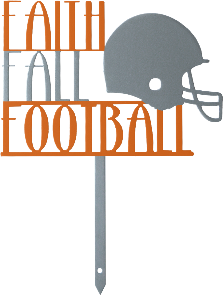 Faith Fall And Football Football Yard Stake Fall Yard - Sign Transparent PNG - 1000x1000 - Free Download on - Football Transparent PNG Free Download