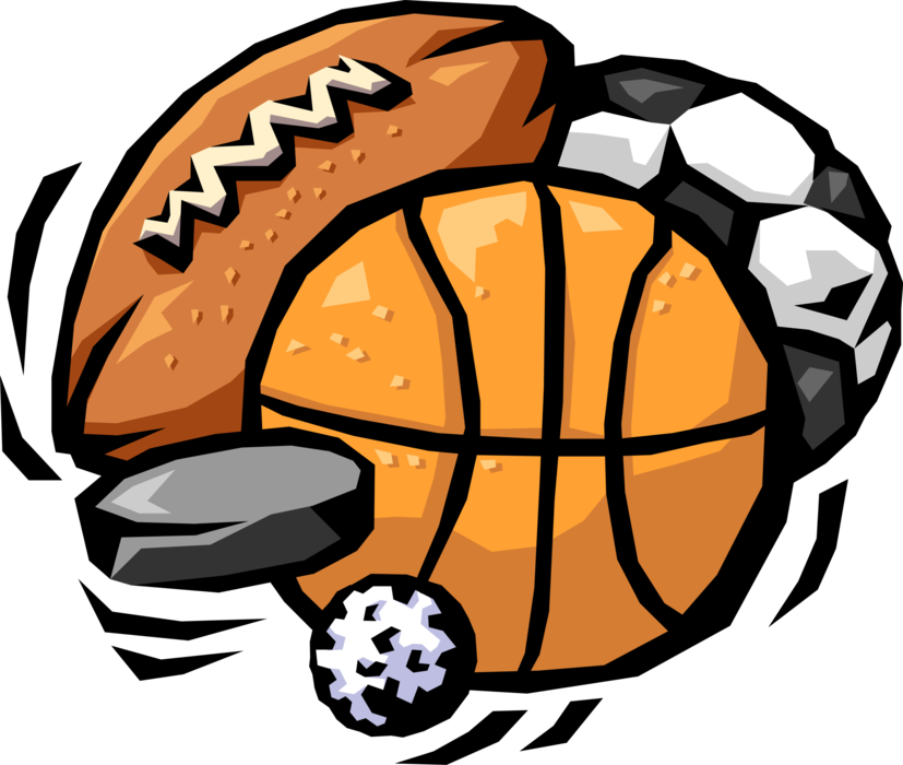 Vector Illustration Of Sports Balls With Football, - All Sports Logo Transparent PNG - 827x700 - Free Download on - Football Transparent PNG Free Download