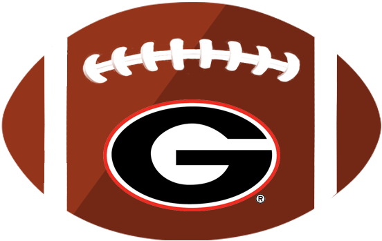 Uga Stickers Messages Sticker-2 - Georgia Bulldogs Football Balls Logos Transparent PNG - 618x618 - Free Download on - Football Transparent PNG Free Download