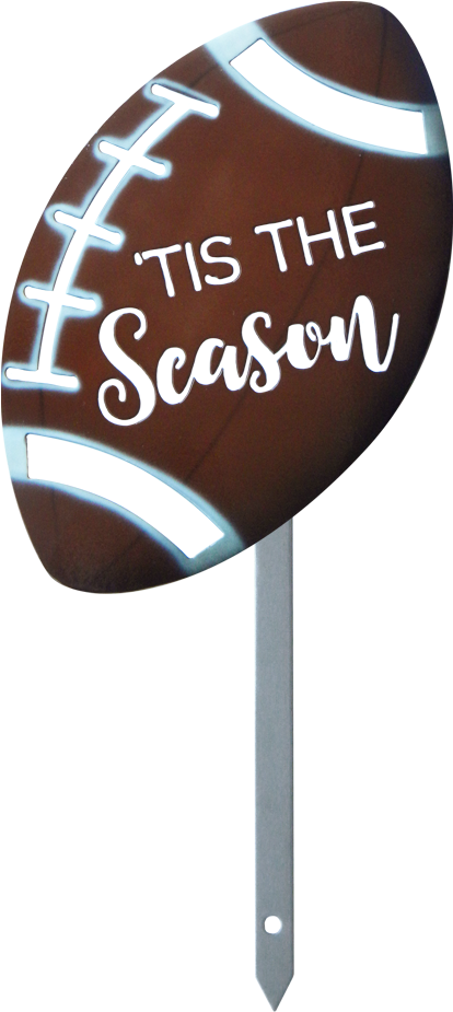 Tis The Season Football Yard Stake Football Yard Stake - Kick American Football Transparent PNG - 1000x1000 - Free Download on - Football Transparent PNG Free Download