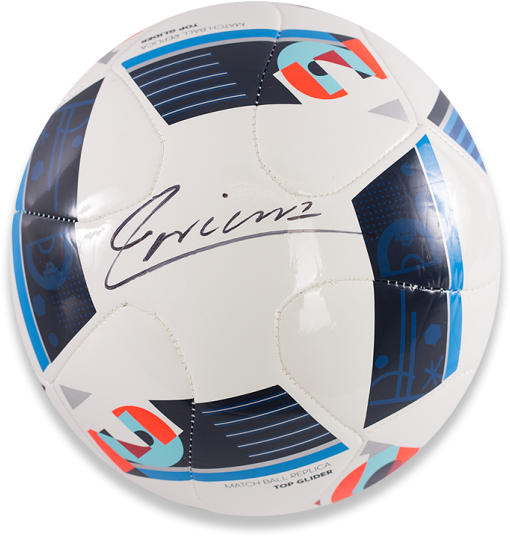 Andres Iniesta Signed Uefa Euro 2016 Football - Futebol De Salão Transparent PNG - 650x665 - Free Download on - Football Transparent PNG Free Download