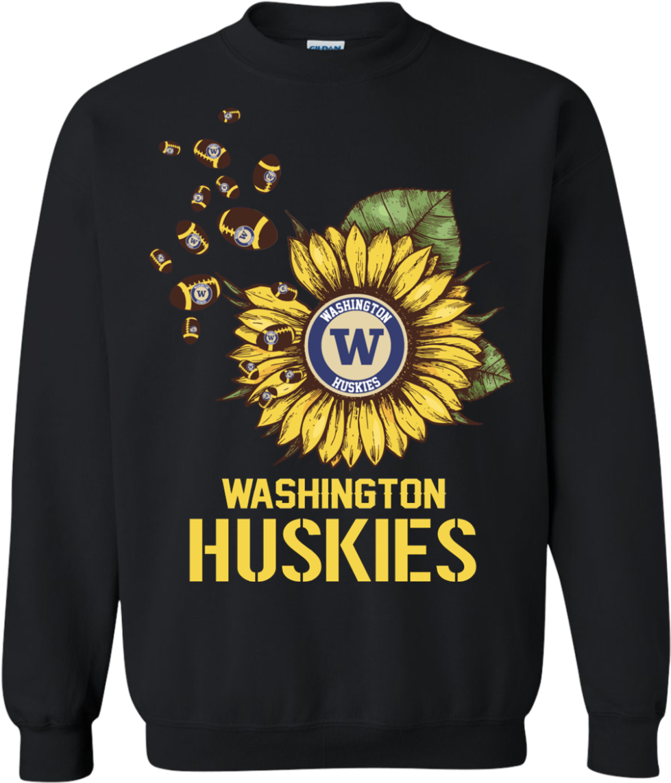 Washington Huskies Football Sunflower Shirts $29 - Shirts Dog Mom Transparent PNG - 1155x1155 - Free Download on - Football Transparent PNG Free Download