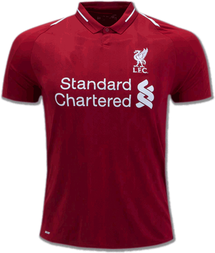 Liverpool Football Jersey Home 18 19 Season Premium - Soccer Jerseys Transparent PNG - 900x1200 - Free Download on - Football Transparent PNG Free Download