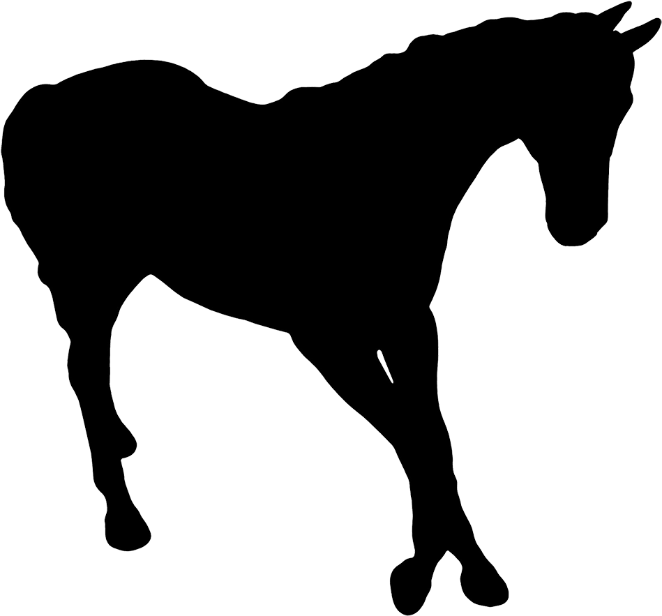 Black Silhouette Horse, Silhouette Of Horse - Gambar Animasi Kuda Berjalan - Free Transparent PNG Clipart Images Download. - Horse Transparent PNG Free Download