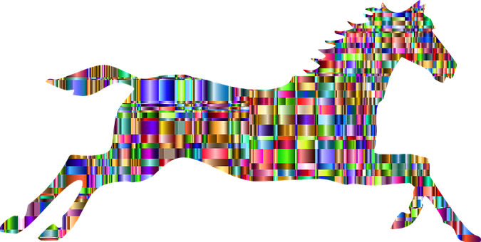 Bunte, Prismatische, Chromatisch - Horse Silhouette - Free Transparent PNG Clipart Images Download. - Horse Transparent PNG Free Download