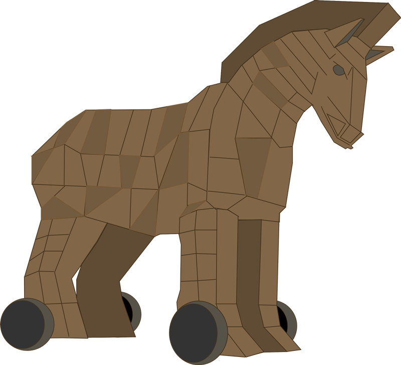 Trojan Horse Clipart Cartoon - Trojan Horse Clip Art Transparent PNG - 800x727 - Free Download on - Horse Transparent PNG Free Download