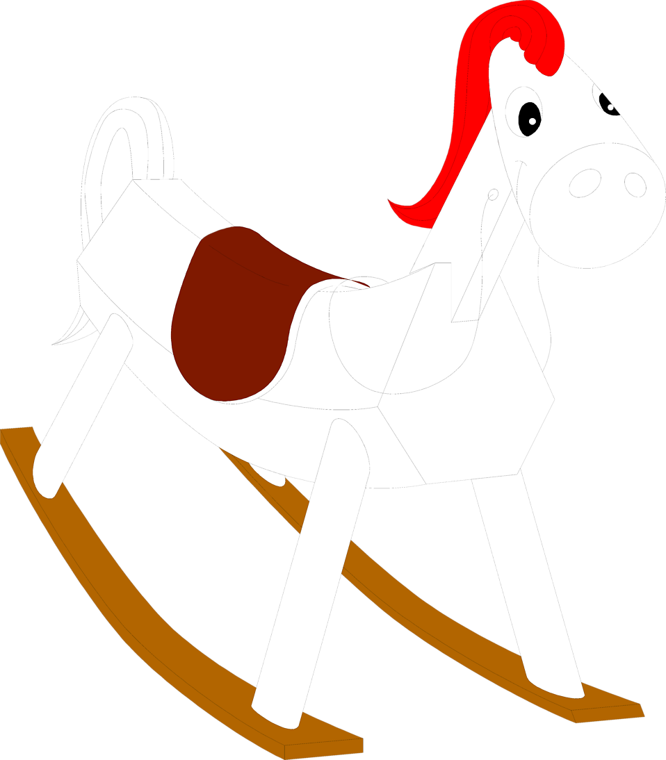 Illustration Of A Toy Rocking Horse - Toy - Free Transparent PNG Clipart Images Download. - Horse Transparent PNG Free Download