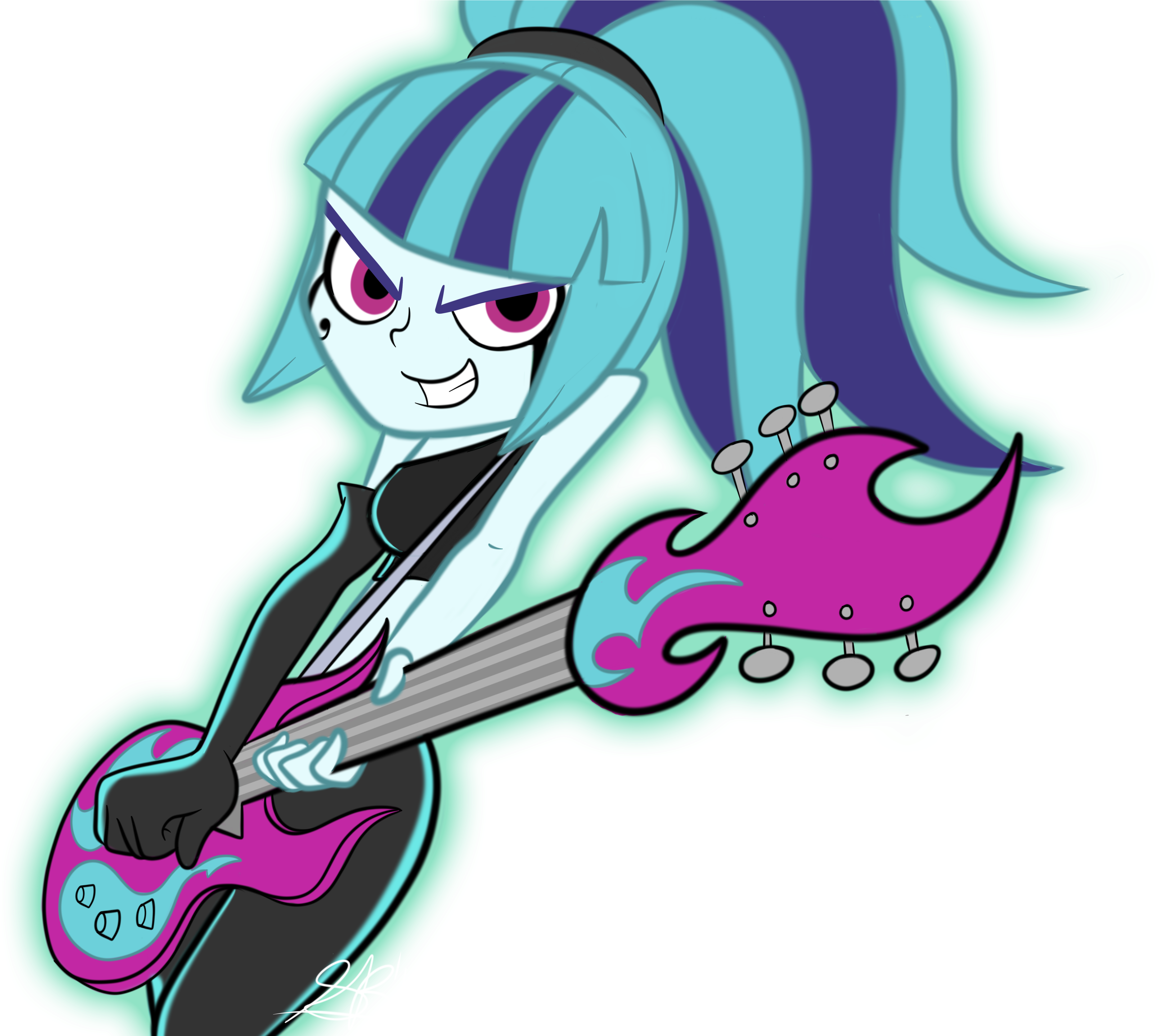 Mammal Pink Vertebrate Fictional Character Cartoon - Danny Phantom Ember Guitar - Free Transparent PNG Clipart Images Download. - Horse Transparent PNG Free Download