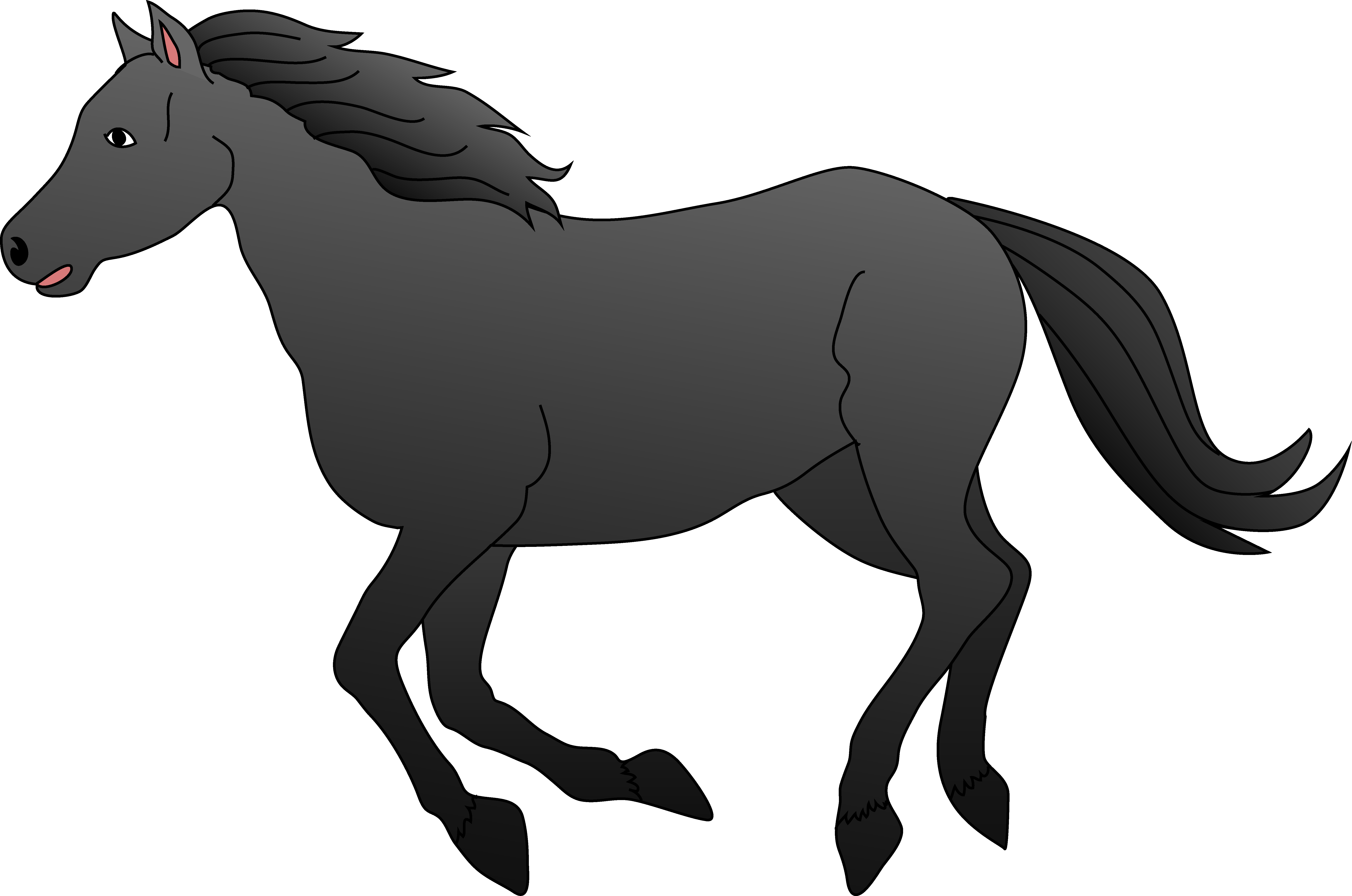 Black Horse Clipart - Black Horse Clipart - Free Transparent PNG Clipart Images Download. - Horse Transparent PNG Free Download