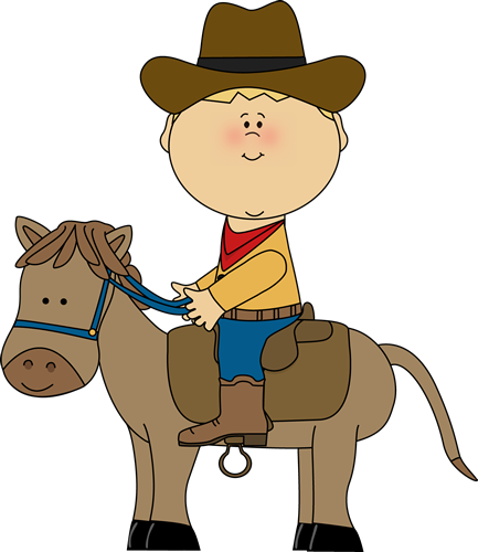 Clipart For Kids - Cowboy On A Horse Clipart - Free Transparent PNG Clipart Images Download. - Horse Transparent PNG Free Download