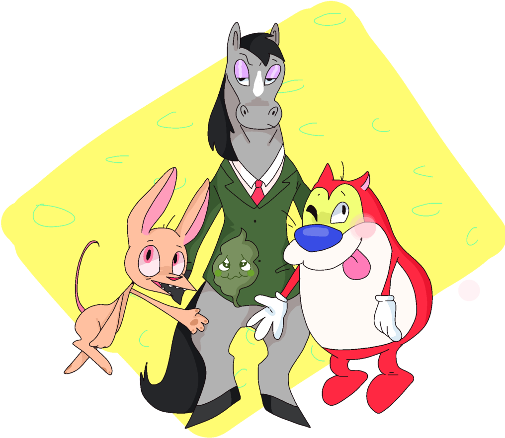 Ren And Stimpy Ft Mr Horse And Stinky By Pastel-demon - Stinky - Free Transparent PNG Clipart Images Download. - Horse Transparent PNG Free Download