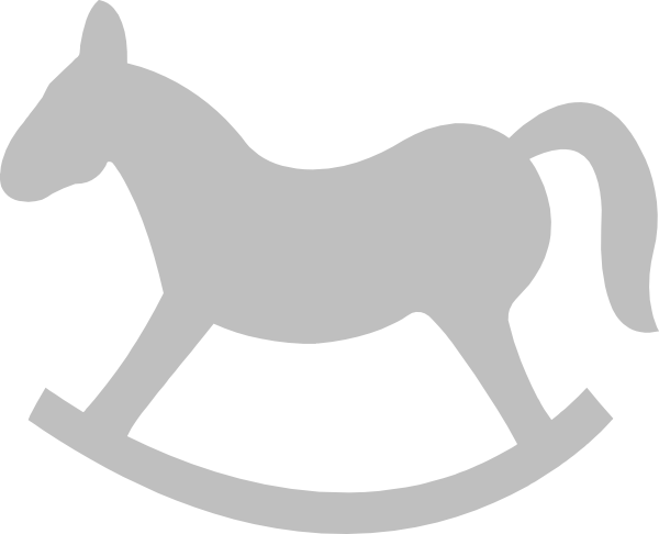 Rocking Horse Silhouette - Rocking Horse Clip Art - Free Transparent PNG Clipart Images Download. - Horse Transparent PNG Free Download