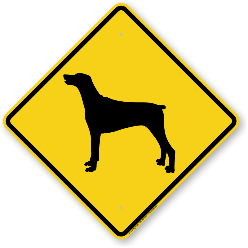 Doberman Symbol Guard Dog Sign - Horse Traffic Sign - Free Transparent PNG Clipart Images Download. - Horse Transparent PNG Free Download