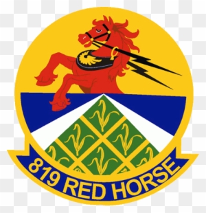 Emblem Of The 819th Red Horse Squadron, A Squadron - 819th Red Horse Squadron - Free Transparent PNG Clipart Images Download. - Horse Transparent PNG Free Download