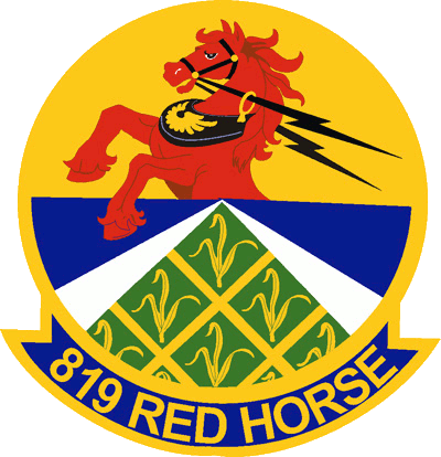 Emblem Of The 819th Red Horse Squadron, A Squadron - 819th Red Horse Squadron - Free Transparent PNG Clipart Images Download. - Horse Transparent PNG Free Download