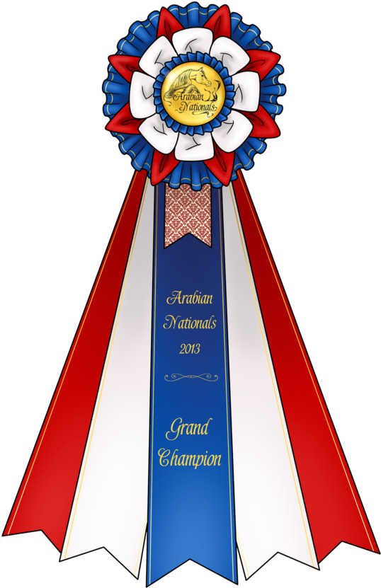 Arabian Nationals - Grand Champion Horse Show Ribbon - Free Transparent PNG Clipart Images Download. - Horse Transparent PNG Free Download
