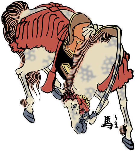 Horse Animal Clip Art - Japanese Horse Art Shower Curtain - Free Transparent PNG Clipart Images Download. - Horse Transparent PNG Free Download