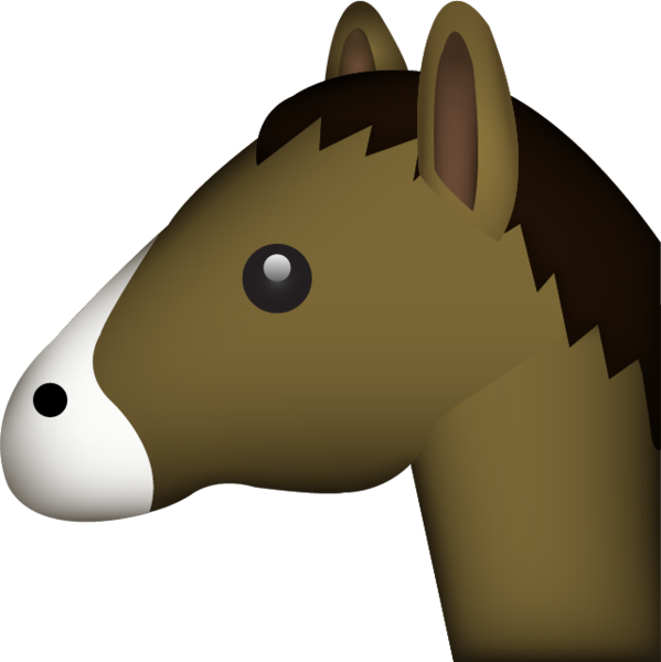 Horse Clipart Emoji - Horse Emoji - Free Transparent PNG Clipart Images Download. - Horse Transparent PNG Free Download