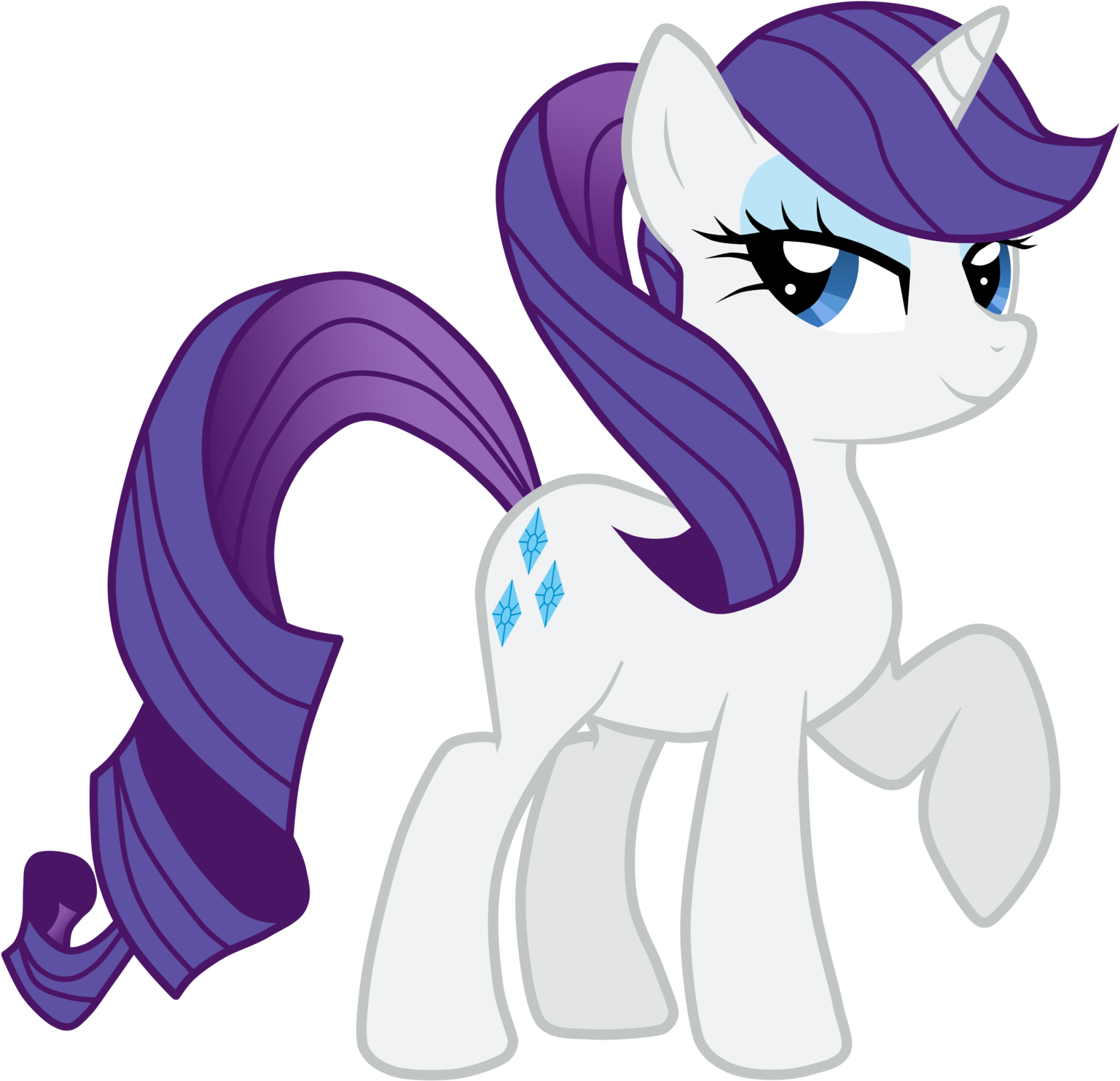 Rarity Sweetie Belle Rainbow Dash Horse Mammal Purple - My Little Pony Rarity Ponytail Transparent PNG - 1600x1549 - Free Download on - Horse Transparent PNG Free Download
