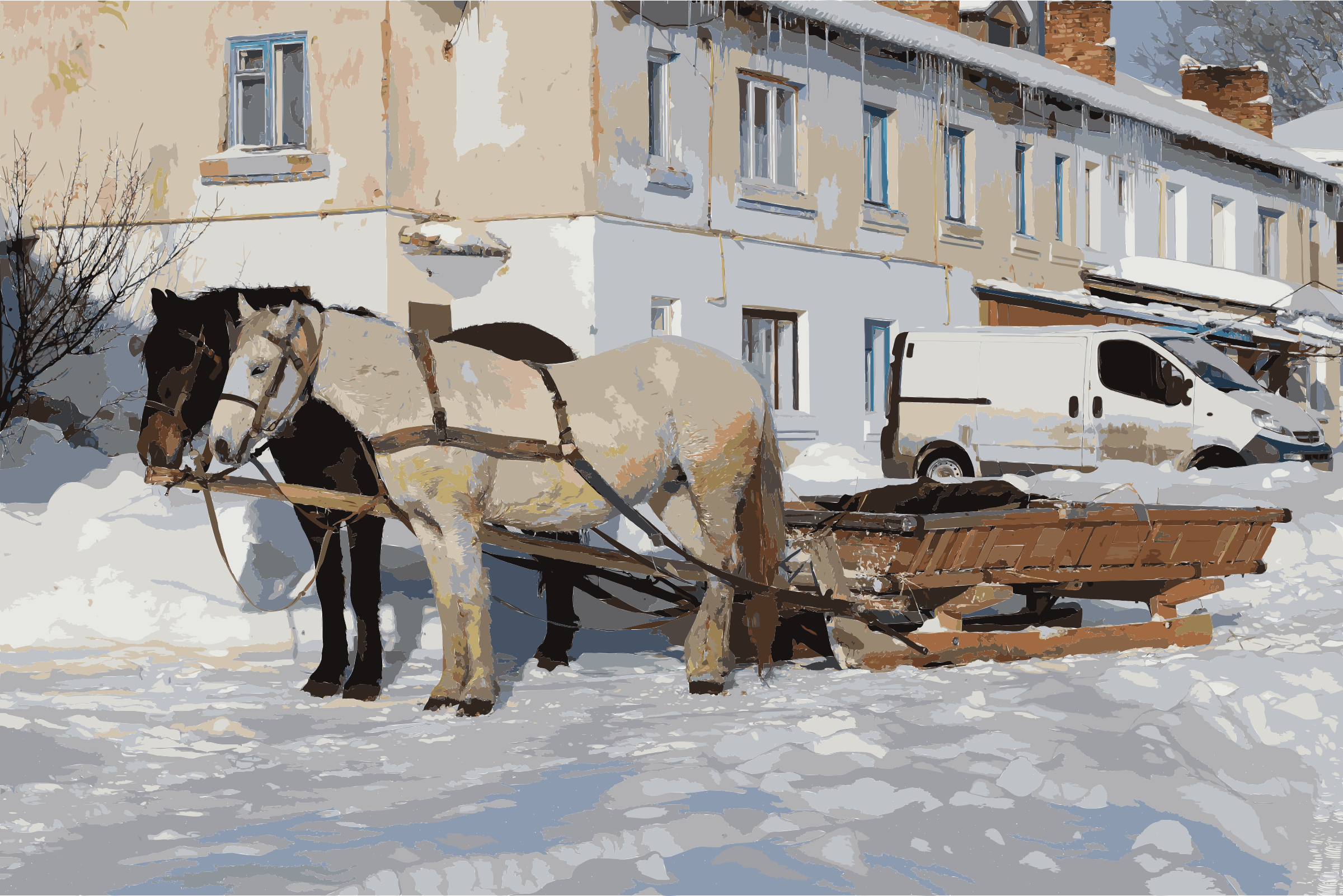 This Free Icons Png Design Of Horse-drawn Sleighs 2012 Transparent PNG - 2400x1602 - Free Download on - Horse Transparent PNG Free Download