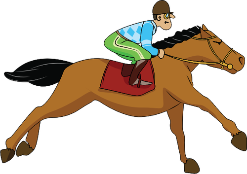 7281 Jumping Horse Clip Art Silhouette Public Domain - Caballo De Carreras Dibujo - Free Transparent PNG Clipart Images Download. - Horse Transparent PNG Free Download