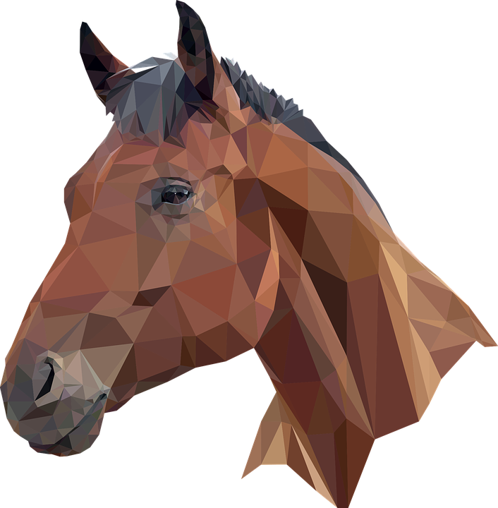 Horse Head Graphic 13, Buy Clip Art - Polygon Horse - Free Transparent PNG Clipart Images Download. - Horse Transparent PNG Free Download