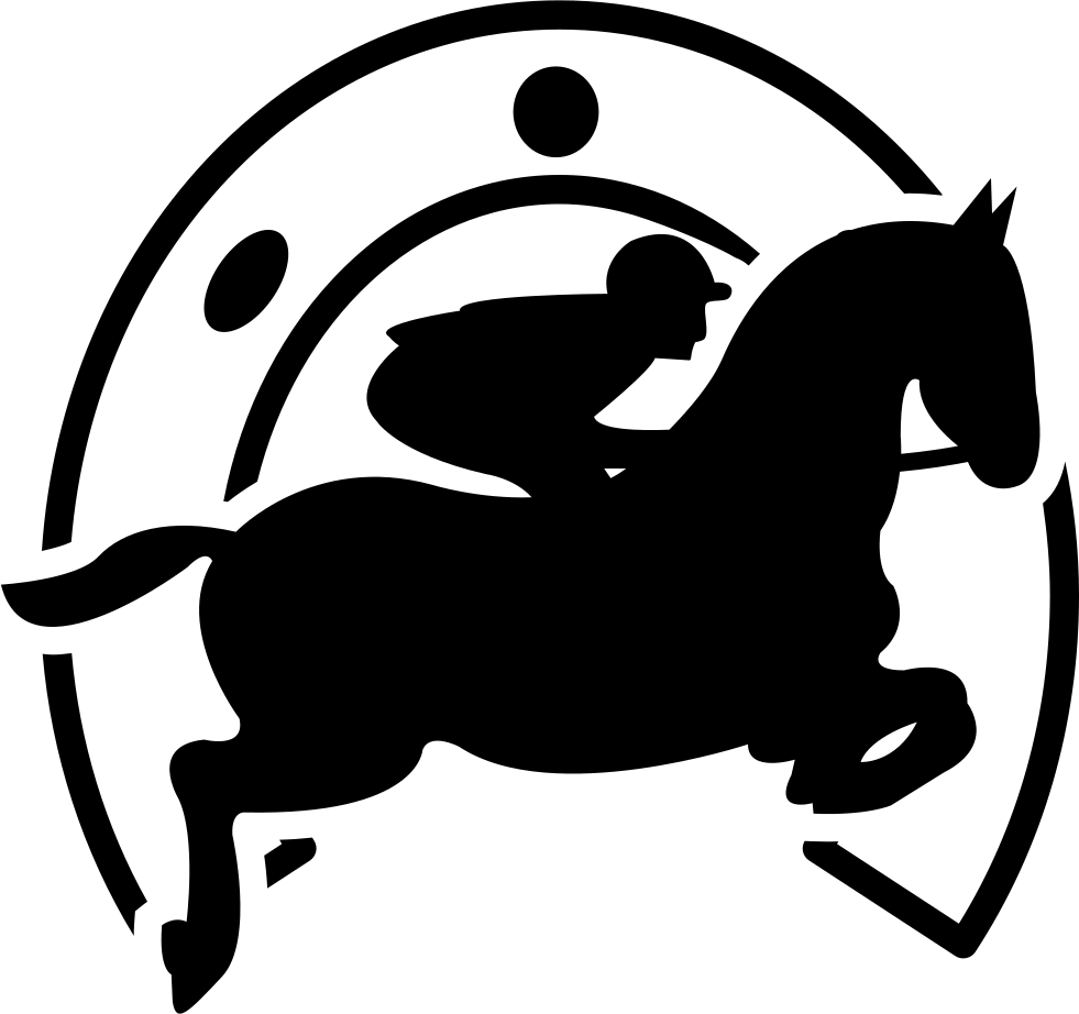 Jumping Horse With Jockey In Front Of A Horseshoe Comments - Logotipos De Herraduras Con Caballos - Free Transparent PNG Clipart Images Download. - Horse Transparent PNG Free Download