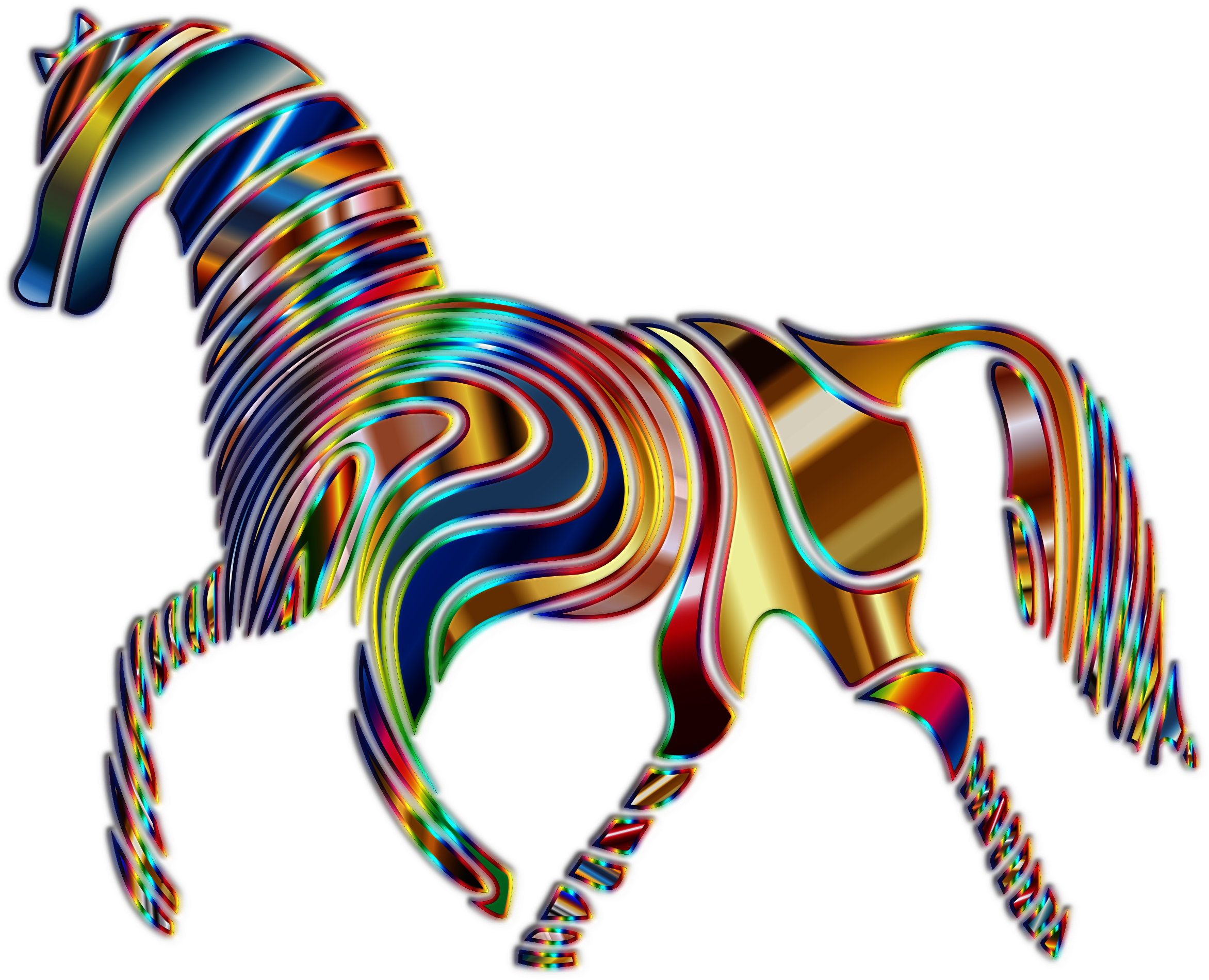 Horseaddict Â€“ The World Is Best Viewed Through The - Psychedelic Png - Free Transparent PNG Clipart Images Download. - Horse Transparent PNG Free Download