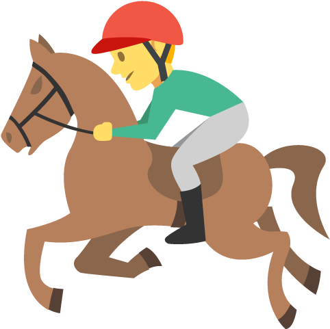Horse Riding Clipart Racing - Horse Racing Iphone Emoji - Free Transparent PNG Clipart Images Download. - Horse Transparent PNG Free Download