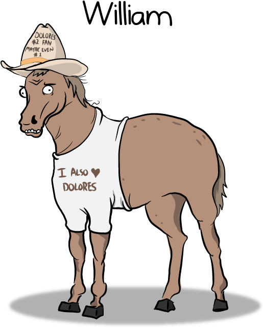 The Characters Of Westworld Beautifully Reimagined - Characters Of Westworld As Horses - Free Transparent PNG Clipart Images Download. - Horse Transparent PNG Free Download