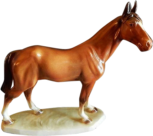 Katzhutte/hertwig Porcelain Sorrel Horse Figure - Sorrel - Free Transparent PNG Clipart Images Download. - Horse Transparent PNG Free Download