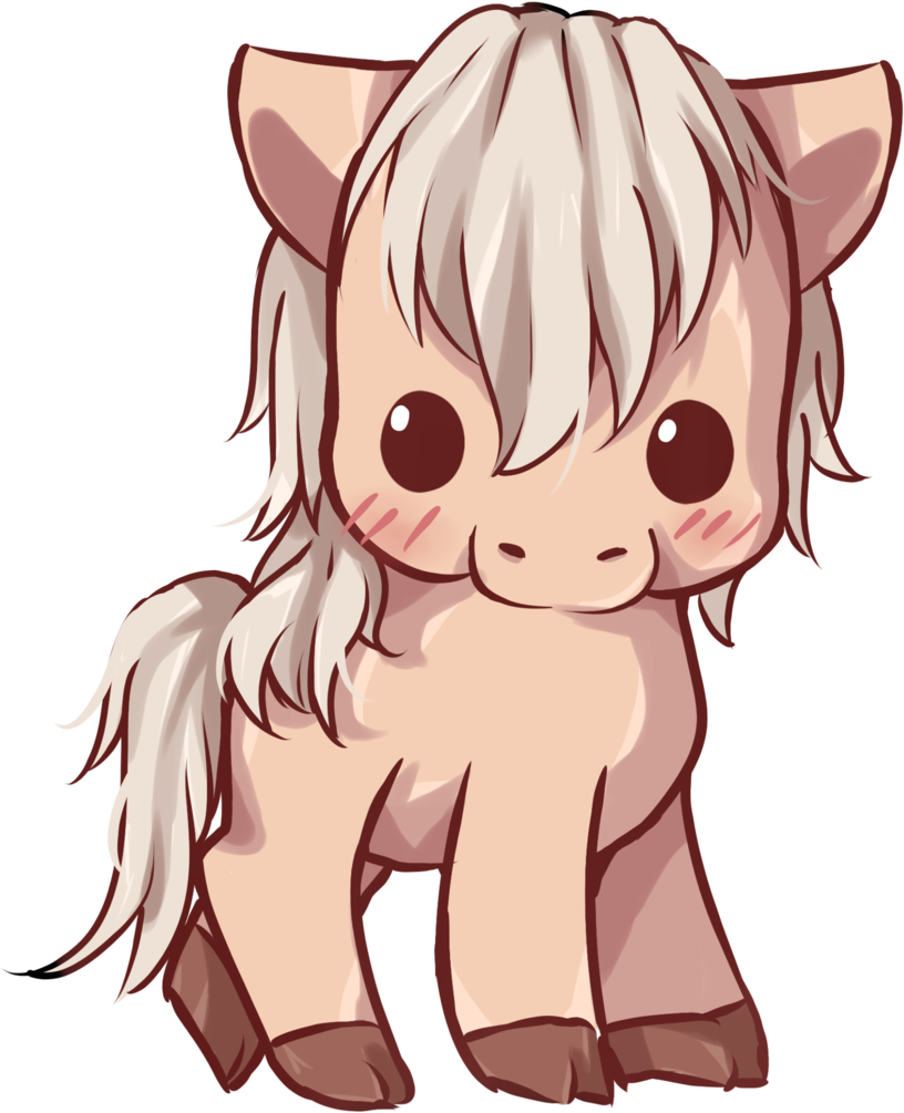Image Result For Cute Cartoon Horses - Kawaii Horse - Free Transparent PNG Clipart Images Download. - Horse Transparent PNG Free Download
