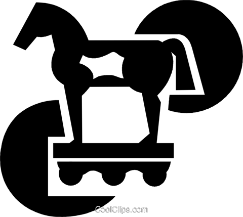 Trojan Horse Royalty Free Vector Clip Art Illustration - Cavalo De Troia Png - Free Transparent PNG Clipart Images Download. - Horse Transparent PNG Free Download