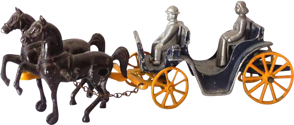 Scarce 1940s Stanley Toys Cast Iron Horse Drawn Carriage - Horse - Free Transparent PNG Clipart Images Download. - Horse Transparent PNG Free Download