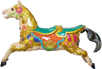 2 Seater Carousel Horse Manufactured In England By - Amusement Park Horse - Free Transparent PNG Clipart Images Download. - Horse Transparent PNG Free Download