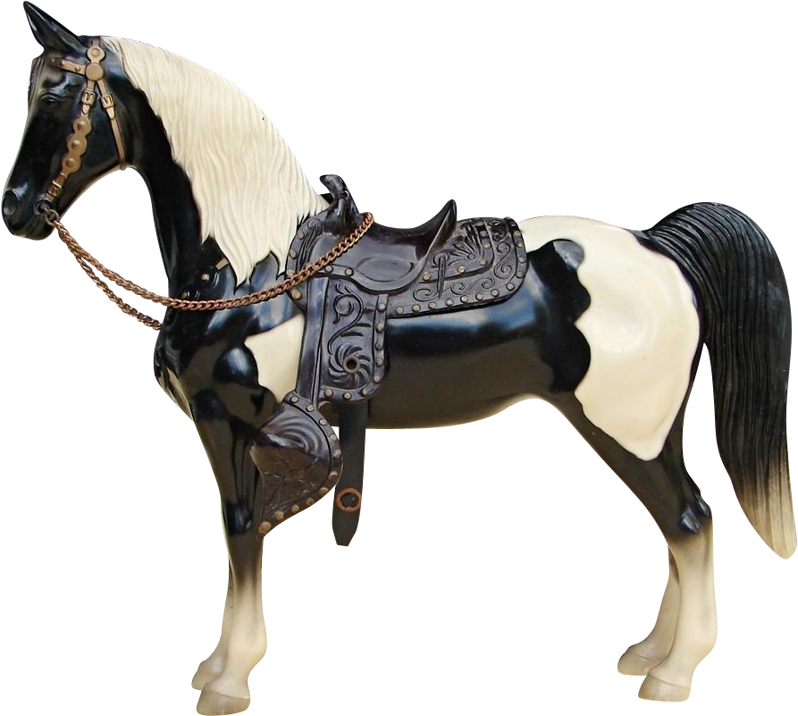 Vintage Earliest Breyer Western Horse One Owner Piebald - Breyer Western Horse Vintage - Free Transparent PNG Clipart Images Download. - Horse Transparent PNG Free Download