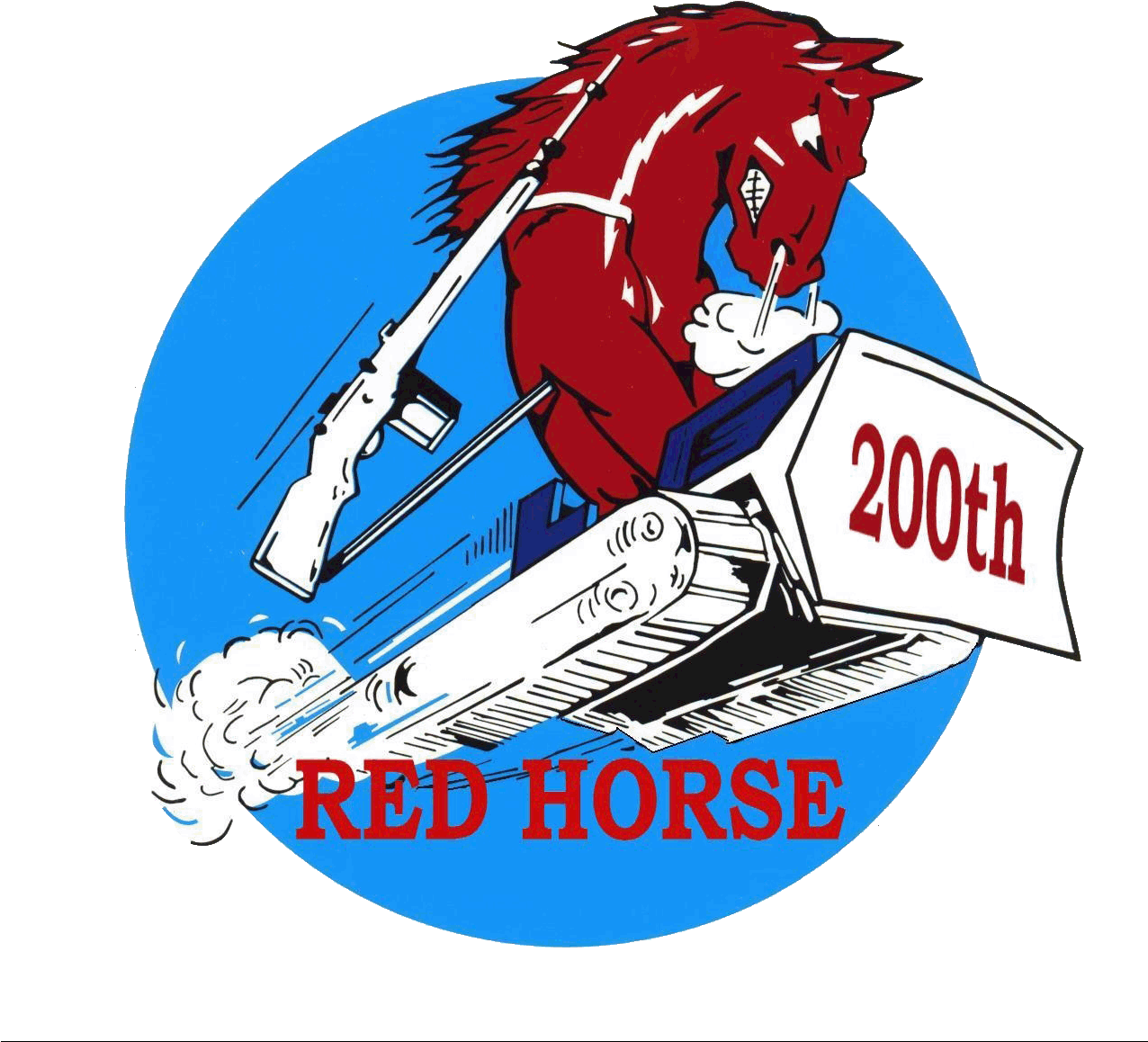 200th Red Horse Squadron Logo - 307th Red Horse Squadron Barksdale Afb La - Free Transparent PNG Clipart Images Download. - Horse Transparent PNG Free Download