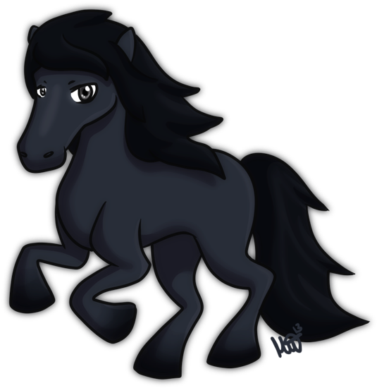 Black Horse By Metterschlingel - Black Horse Cartoon Png - Free Transparent PNG Clipart Images Download. - Horse Transparent PNG Free Download
