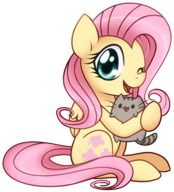 Cat Cartoon Mammal Pink Nose Vertebrate Fictional Character - Пушин Кот И Пони - Free Transparent PNG Clipart Images Download. - Horse Transparent PNG Free Download