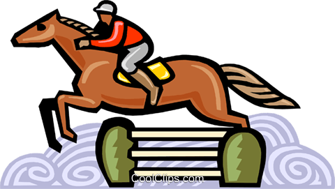 Horse Jumping Royalty Free Vector Clip Art Illustration - Horse Jumping Clipart - Free Transparent PNG Clipart Images Download. - Horse Transparent PNG Free Download
